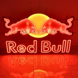Neon Red Bull sign